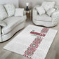 Morocco Atlas Lions Area Rug Arabesque Inspired Pattern