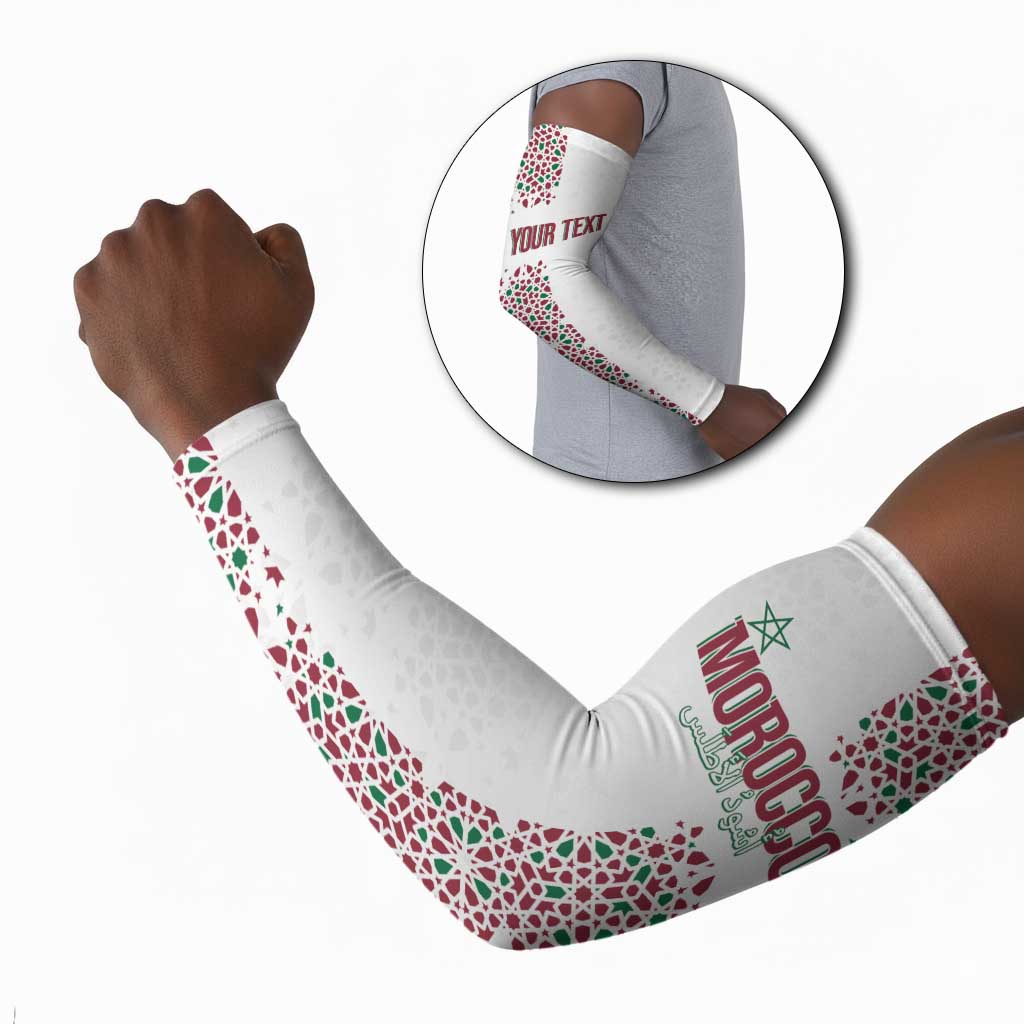 Morocco Atlas Lions Personalized Arm Sleeves Arabesque Inspired Pattern
