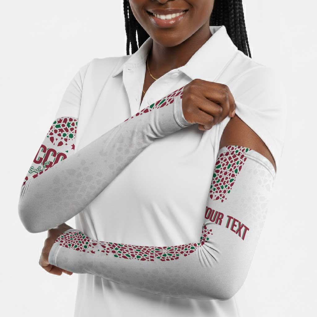 Morocco Atlas Lions Personalized Arm Sleeves Arabesque Inspired Pattern