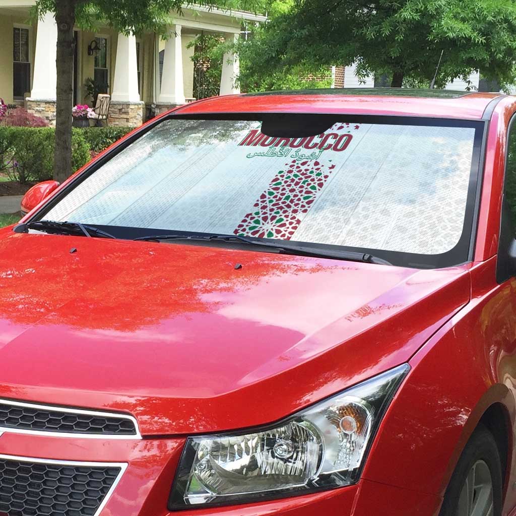 Morocco Atlas Lions Auto Sun Shade Arabesque Inspired Pattern