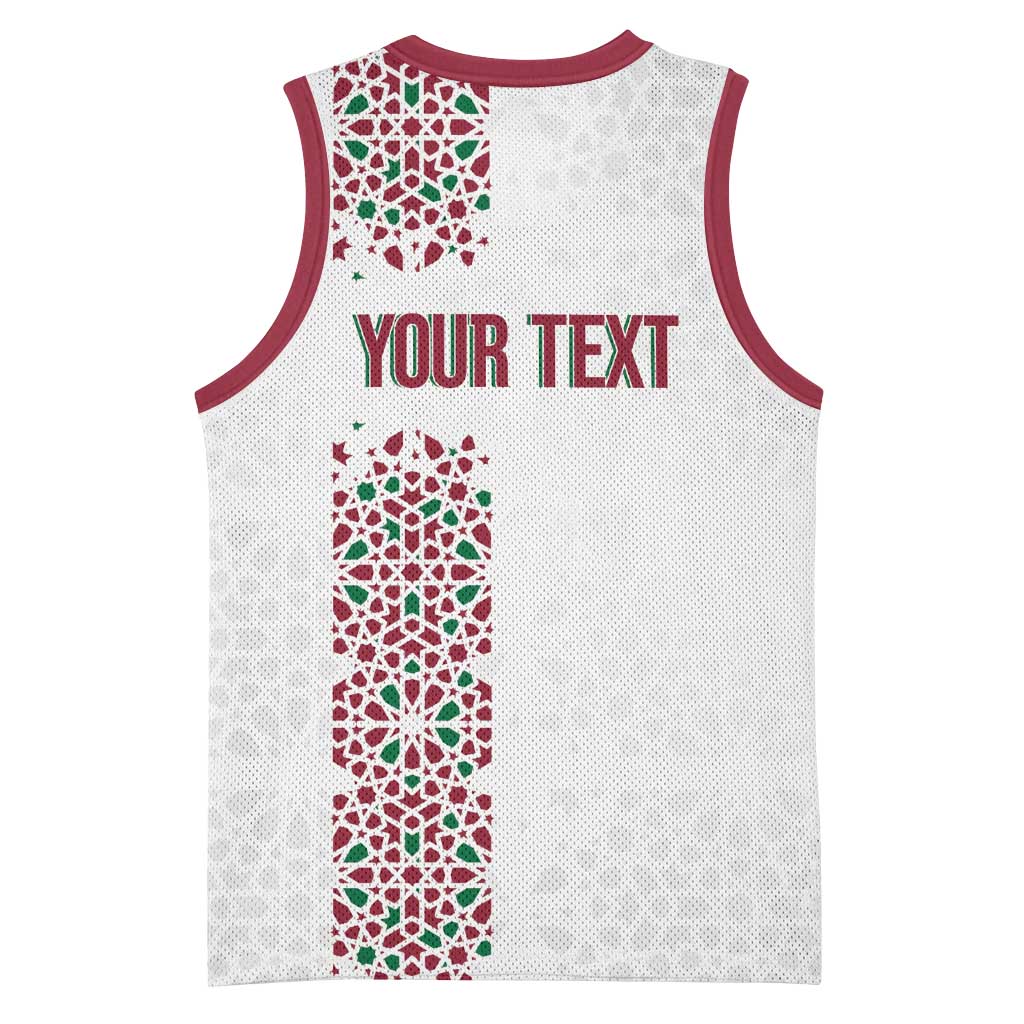Morocco Atlas Lions Personalized Basketball Jersey Arabesque Inspired Pattern