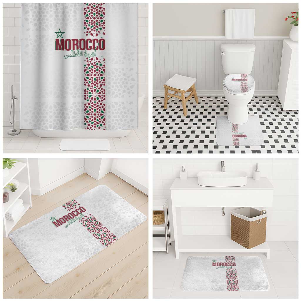 Morocco Atlas Lions Bathroom Set Arabesque Inspired Pattern