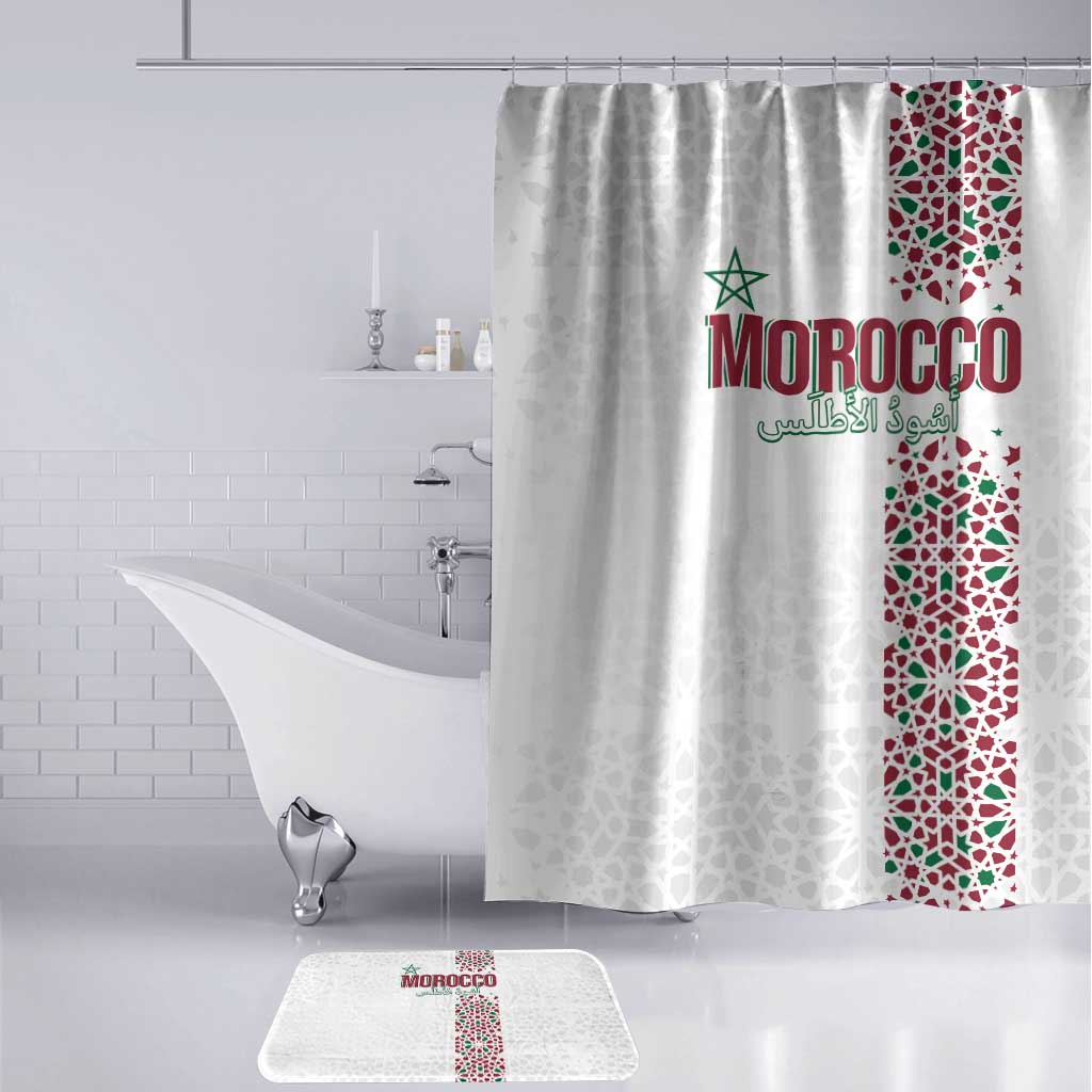 Morocco Atlas Lions Bathroom Set Arabesque Inspired Pattern