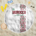 Morocco Atlas Lions Beach Blanket Arabesque Inspired Pattern