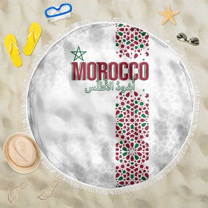 Morocco Atlas Lions Beach Blanket Arabesque Inspired Pattern