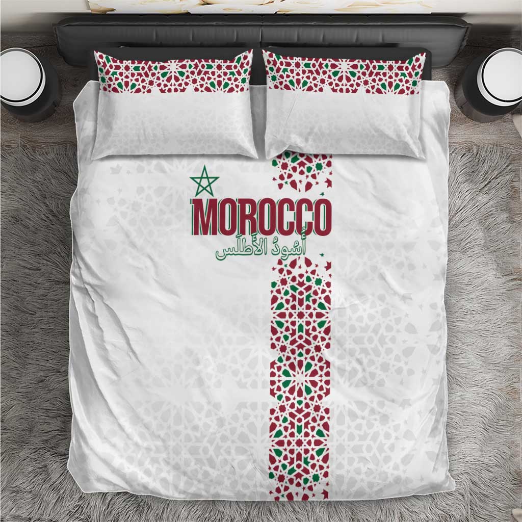 Morocco Atlas Lions Bedding Set Arabesque Inspired Pattern