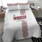 Morocco Atlas Lions Bedding Set Arabesque Inspired Pattern