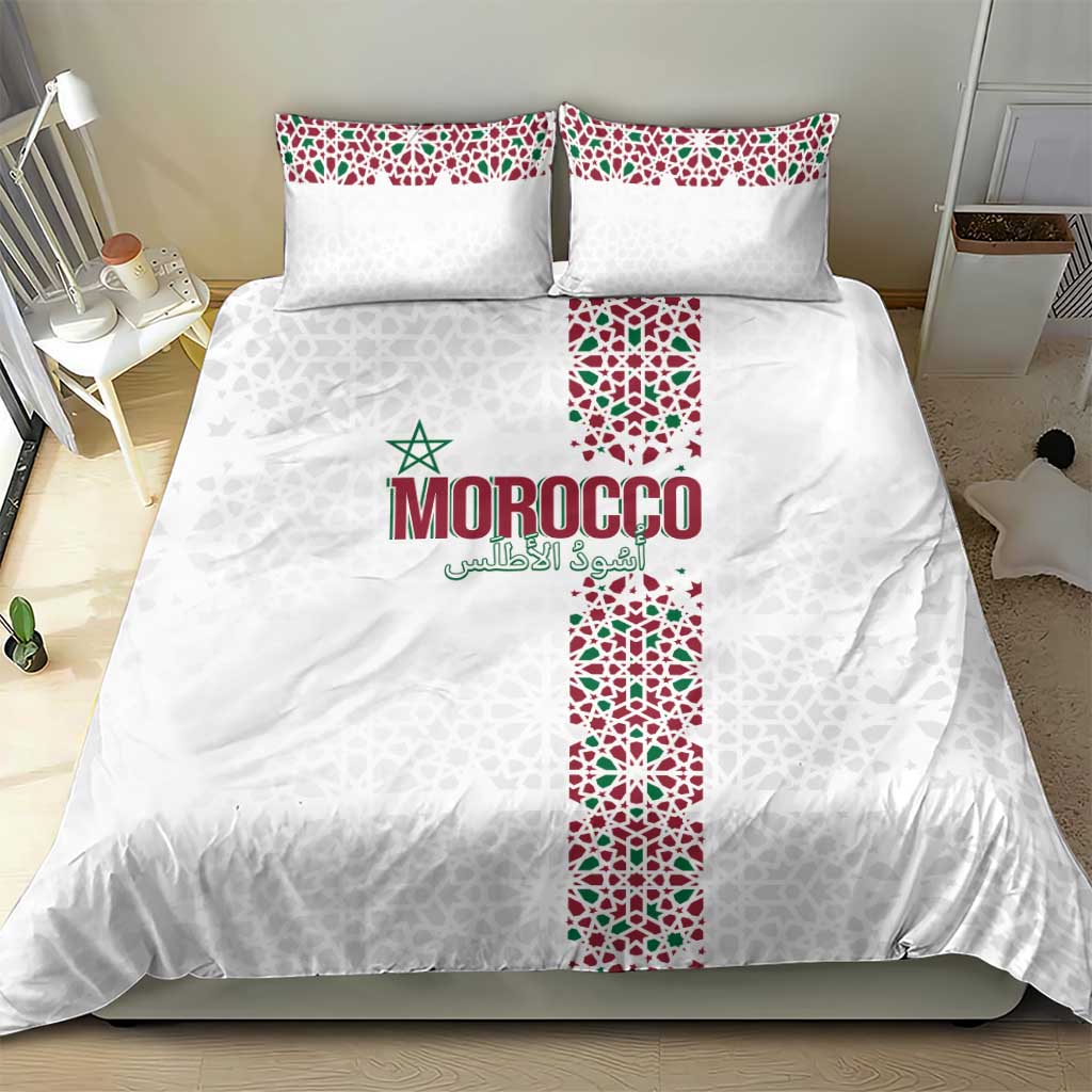 Morocco Atlas Lions Bedding Set Arabesque Inspired Pattern