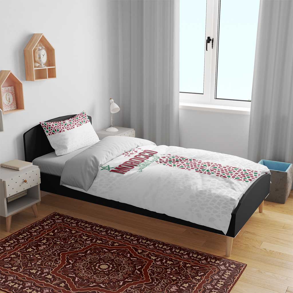Morocco Atlas Lions Bedding Set Arabesque Inspired Pattern