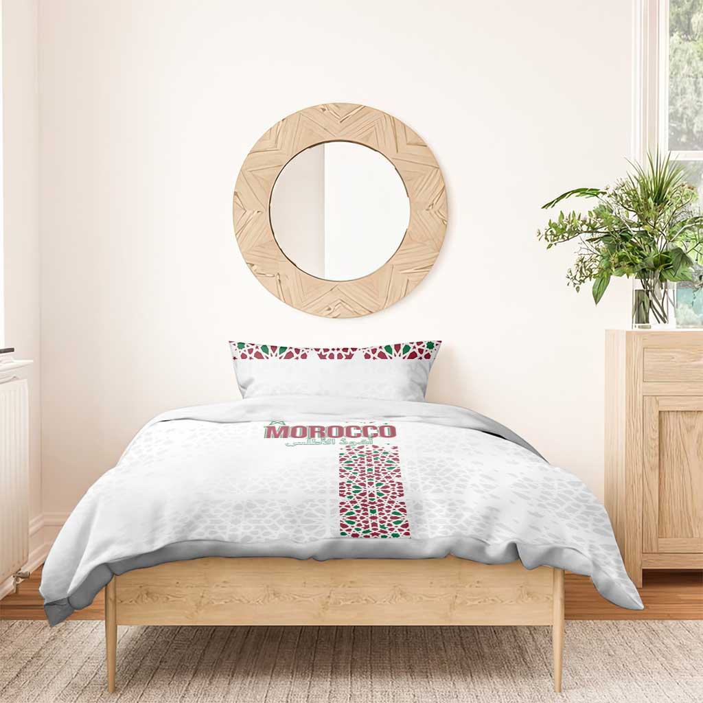 Morocco Atlas Lions Bedding Set Arabesque Inspired Pattern