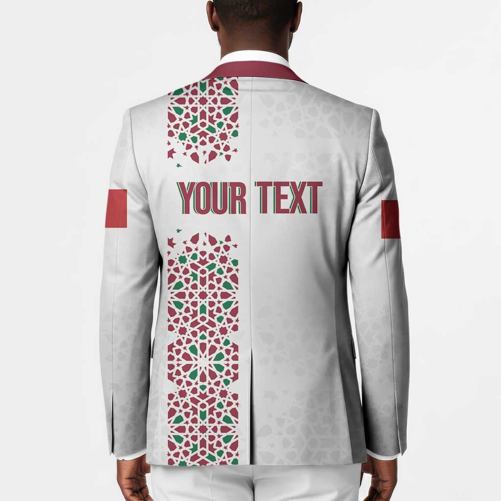 Morocco Atlas Lions Personalized Blazer Arabesque Inspired Pattern