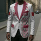 Morocco Atlas Lions Personalized Blazer Arabesque Inspired Pattern