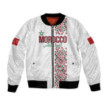 Morocco Atlas Lions Personalized Bomber Jacket Arabesque Inspired Pattern