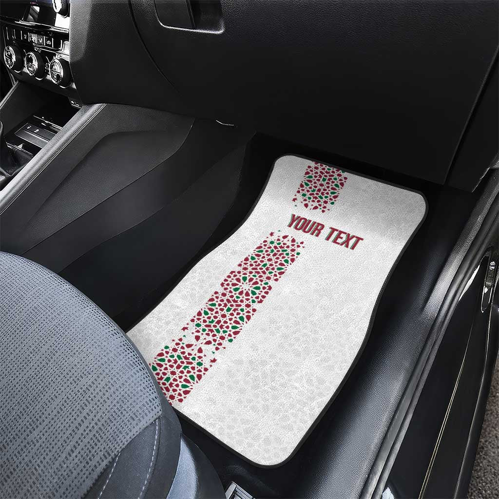 Morocco Atlas Lions Personalized Car Mats Arabesque Inspired Pattern