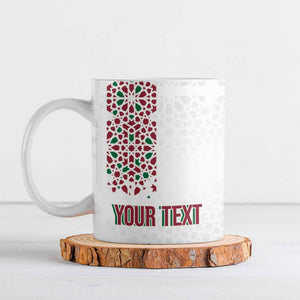 Morocco Atlas Lions Personalized Ceramic Mug Arabesque Inspired Pattern