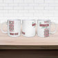 Morocco Atlas Lions Personalized Ceramic Mug Arabesque Inspired Pattern