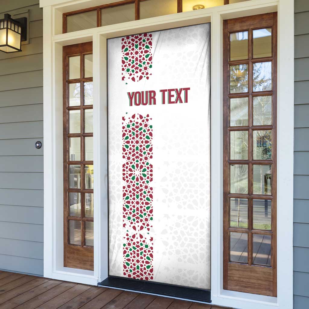 Morocco Atlas Lions Personalized Door Cover Arabesque Inspired Pattern