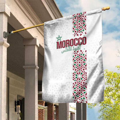 Morocco Atlas Lions Garden Flag Arabesque Inspired Pattern