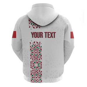 Morocco Atlas Lions Personalized Hoodie Arabesque Inspired Pattern