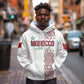 Morocco Atlas Lions Personalized Hoodie Arabesque Inspired Pattern