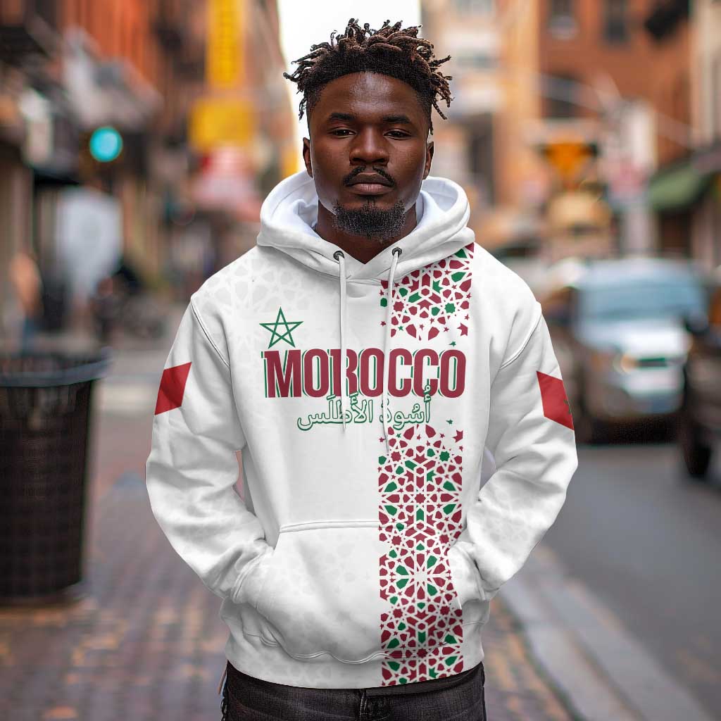 Morocco Atlas Lions Personalized Hoodie Arabesque Inspired Pattern
