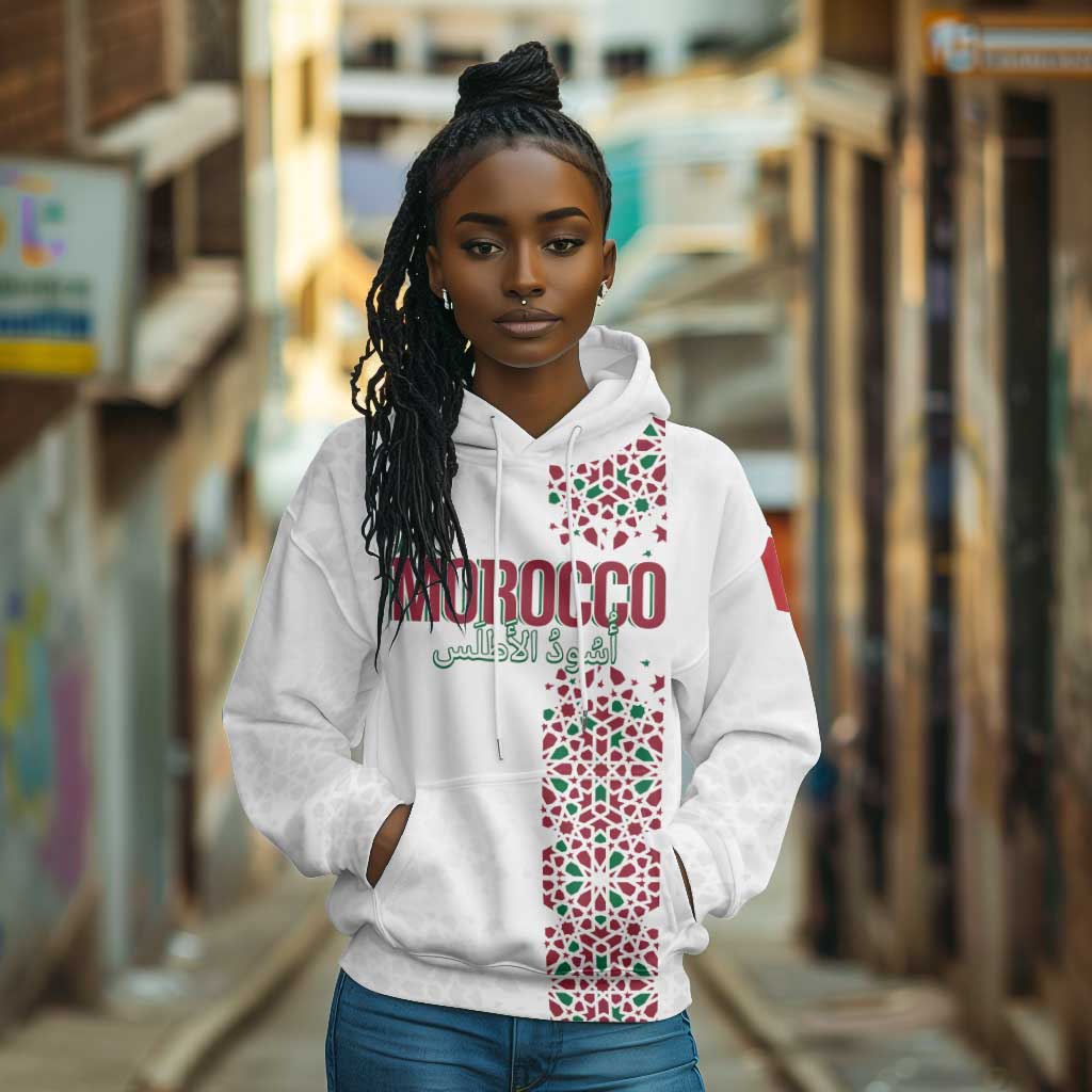 Morocco Atlas Lions Personalized Hoodie Arabesque Inspired Pattern