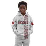 Morocco Atlas Lions Personalized Kid Hoodie Arabesque Inspired Pattern