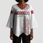 Morocco Atlas Lions Personalized Kimono Sleeve Blouse Arabesque Inspired Pattern
