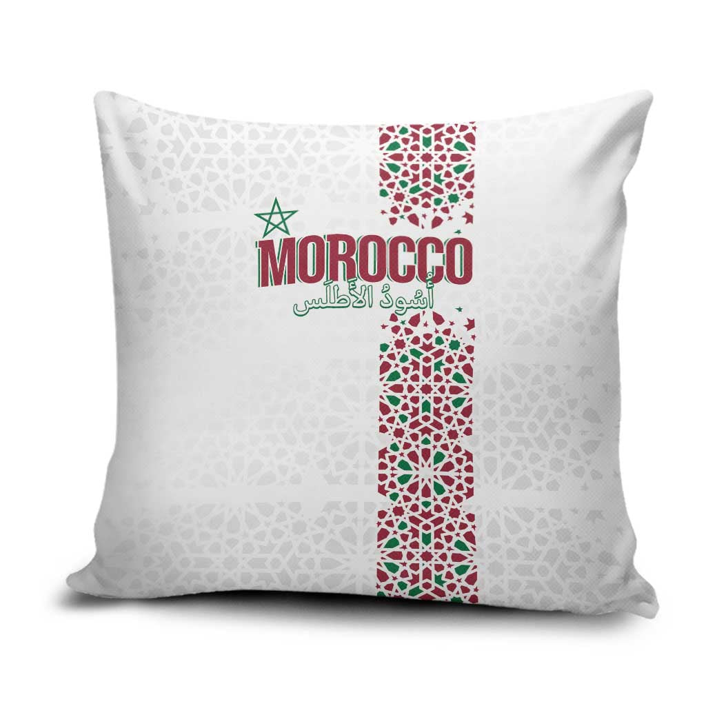 Morocco Atlas Lions Pillow Cover Arabesque Inspired Pattern