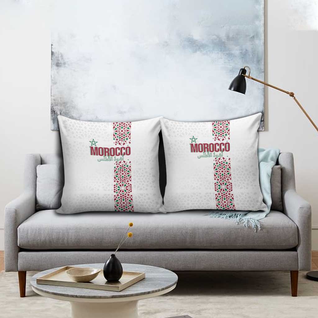 Morocco Atlas Lions Pillow Cover Arabesque Inspired Pattern