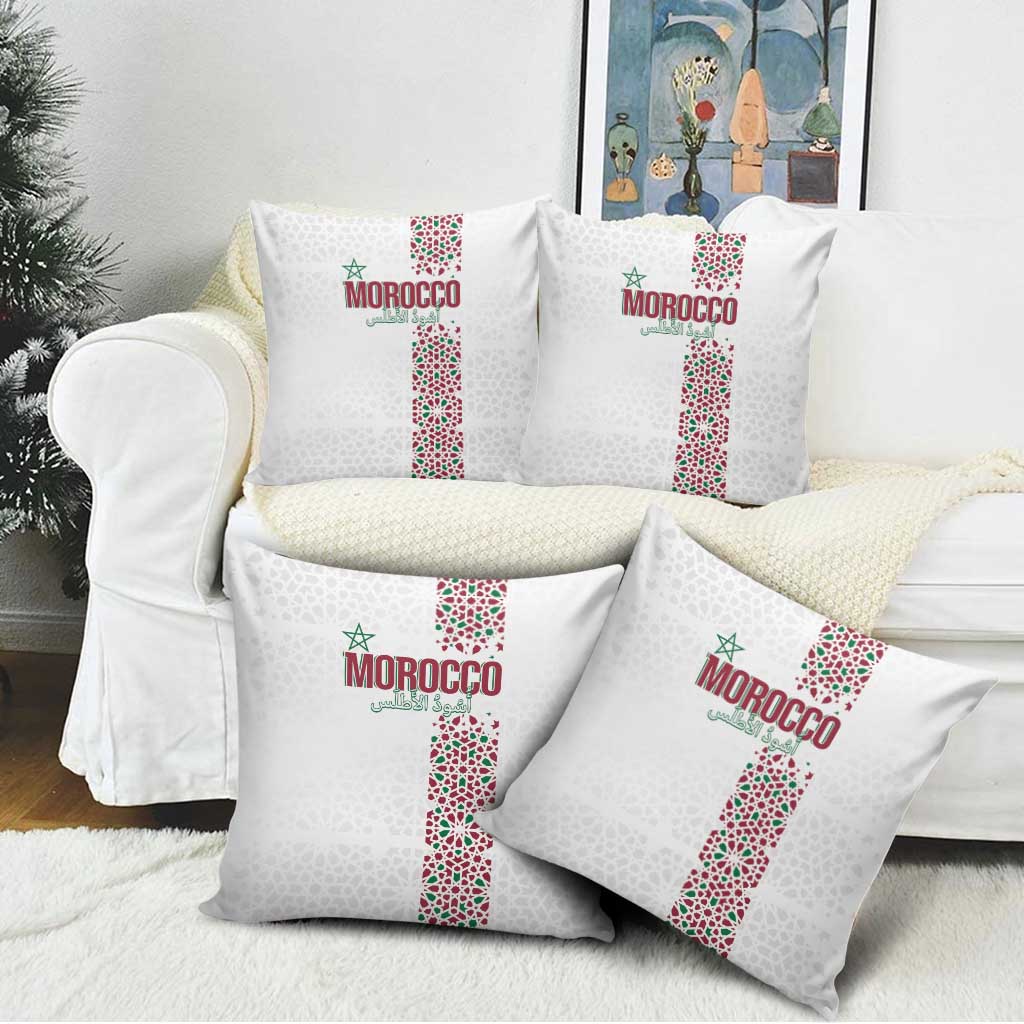 Morocco Atlas Lions Pillow Cover Arabesque Inspired Pattern