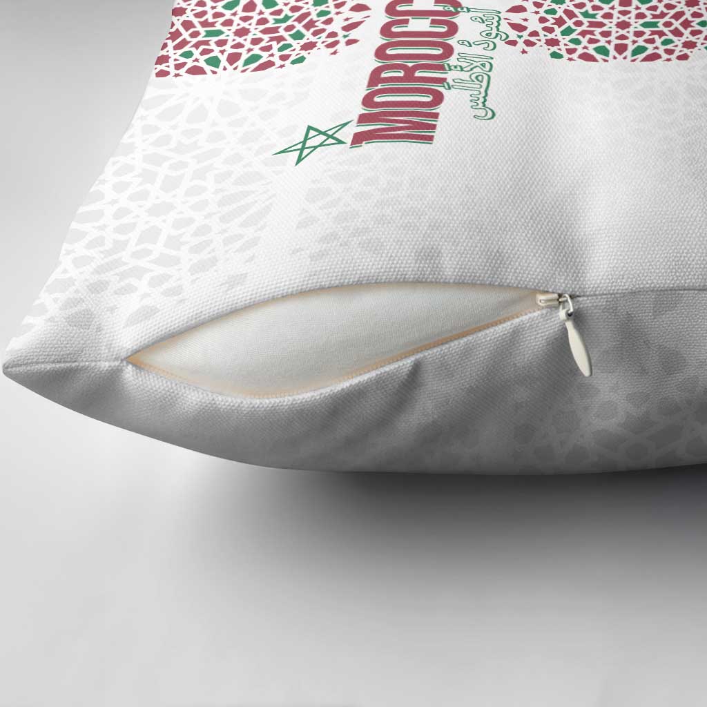 Morocco Atlas Lions Pillow Cover Arabesque Inspired Pattern