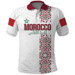 Morocco Atlas Lions Personalized Polo Shirt Arabesque Inspired Pattern