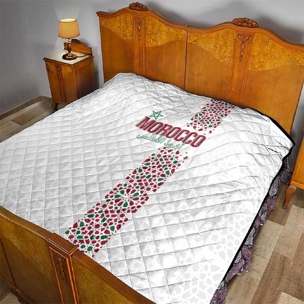 Morocco Atlas Lions Quilt Arabesque Inspired Pattern