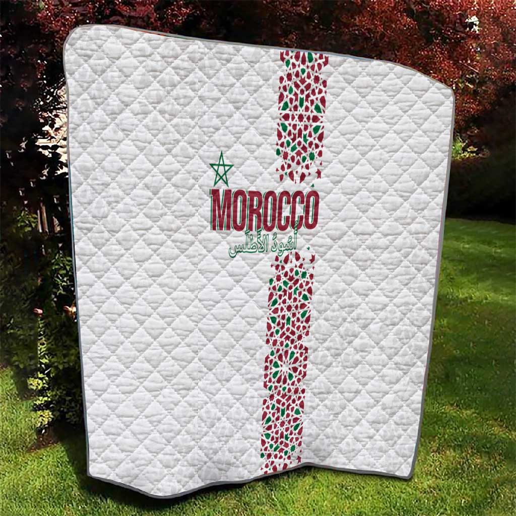 Morocco Atlas Lions Quilt Arabesque Inspired Pattern