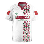 Morocco Atlas Lions Personalized Rugby Jersey Arabesque Inspired Pattern