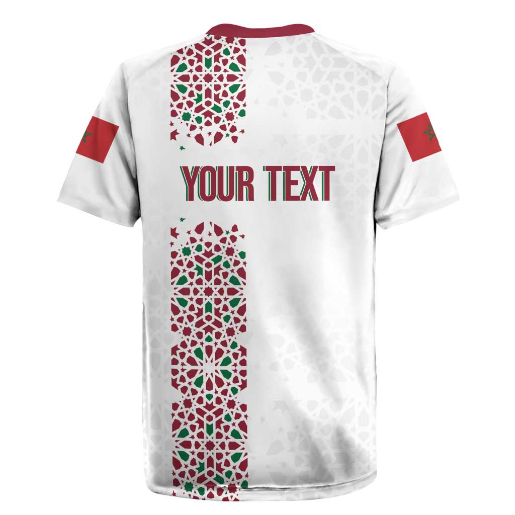 Morocco Atlas Lions Personalized Rugby Jersey Arabesque Inspired Pattern