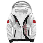 Morocco Atlas Lions Personalized Sherpa Hoodie Arabesque Inspired Pattern