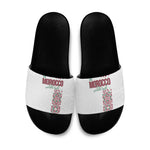 Morocco Atlas Lions Slide Sandals Arabesque Inspired Pattern