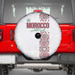 Morocco Atlas Lions Spare Tire Cover Arabesque Inspired Pattern