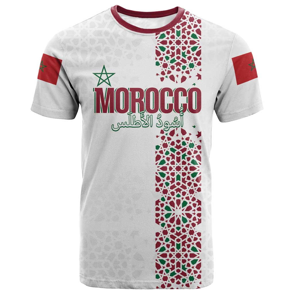 Morocco Atlas Lions Personalized T shirt Arabesque Inspired Pattern