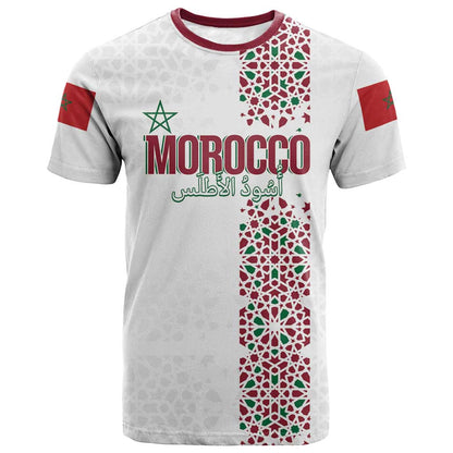 Morocco Atlas Lions Personalized T shirt Arabesque Inspired Pattern
