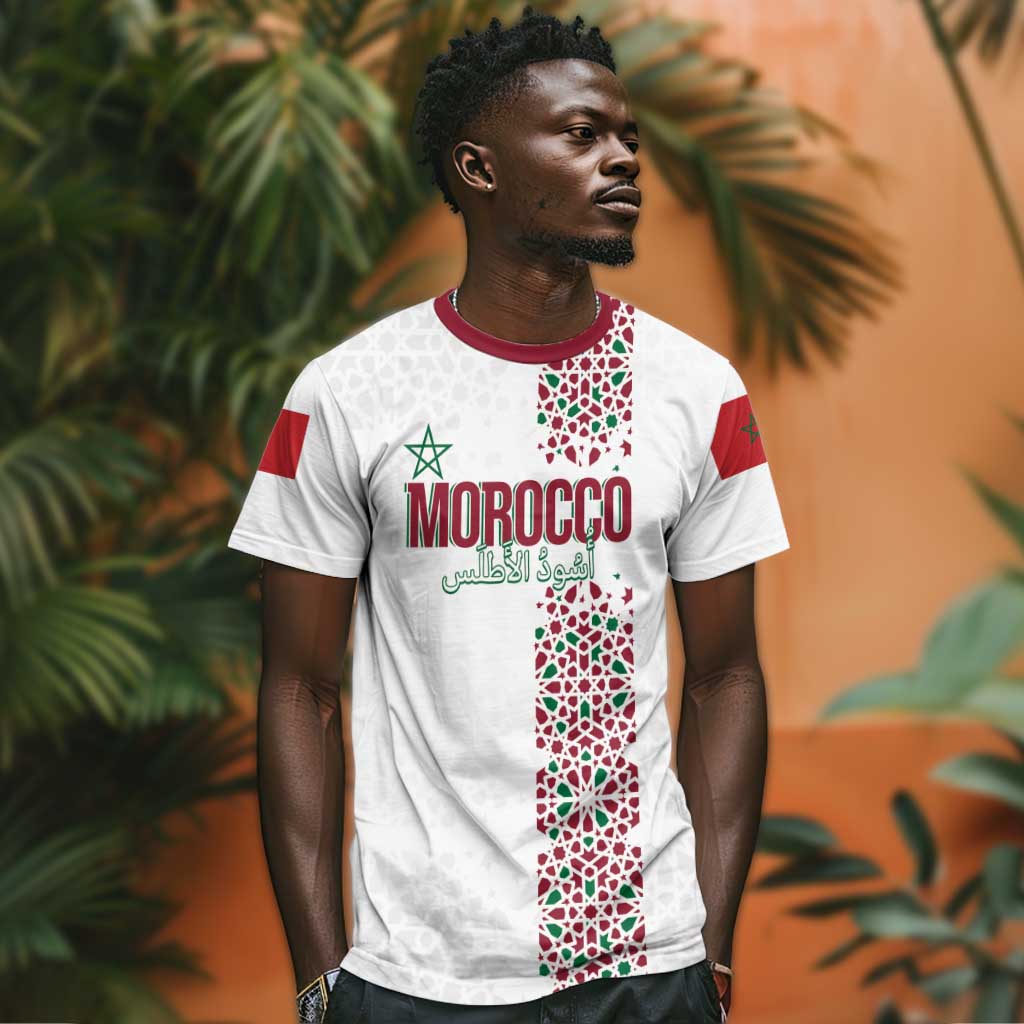Morocco Atlas Lions Personalized T shirt Arabesque Inspired Pattern