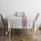 Morocco Atlas Lions Tablecloth Arabesque Inspired Pattern