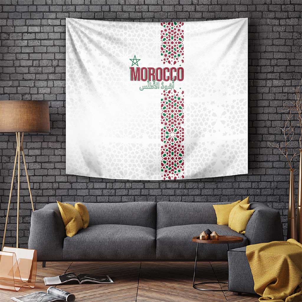 Morocco Atlas Lions Tapestry Arabesque Inspired Pattern