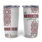 Morocco Atlas Lions Personalized Tumbler Cup Arabesque Inspired Pattern