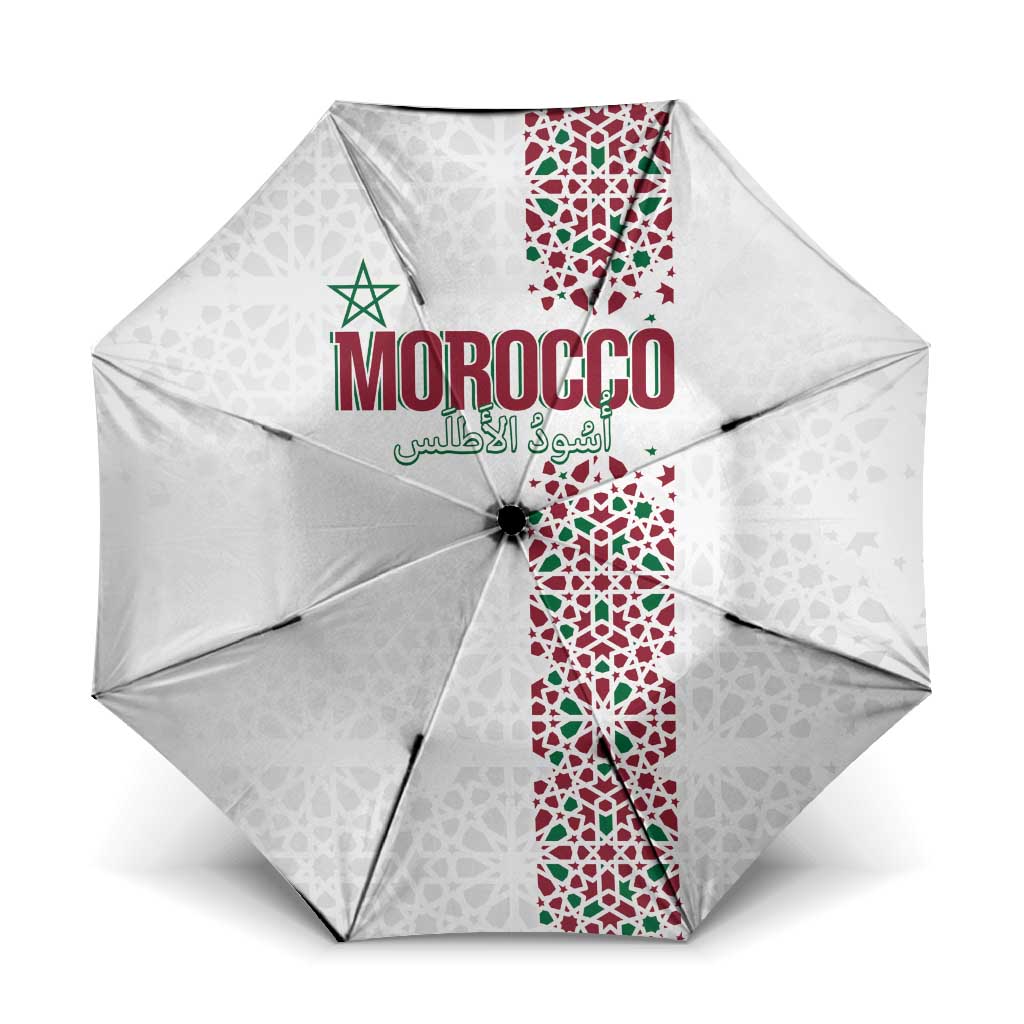 Morocco Atlas Lions Umbrella Arabesque Inspired Pattern
