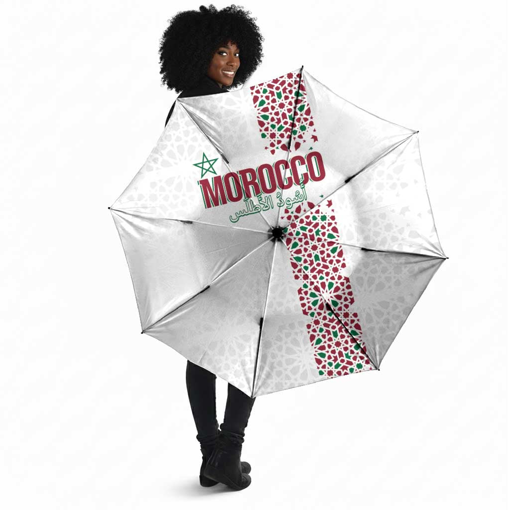 Morocco Atlas Lions Umbrella Arabesque Inspired Pattern