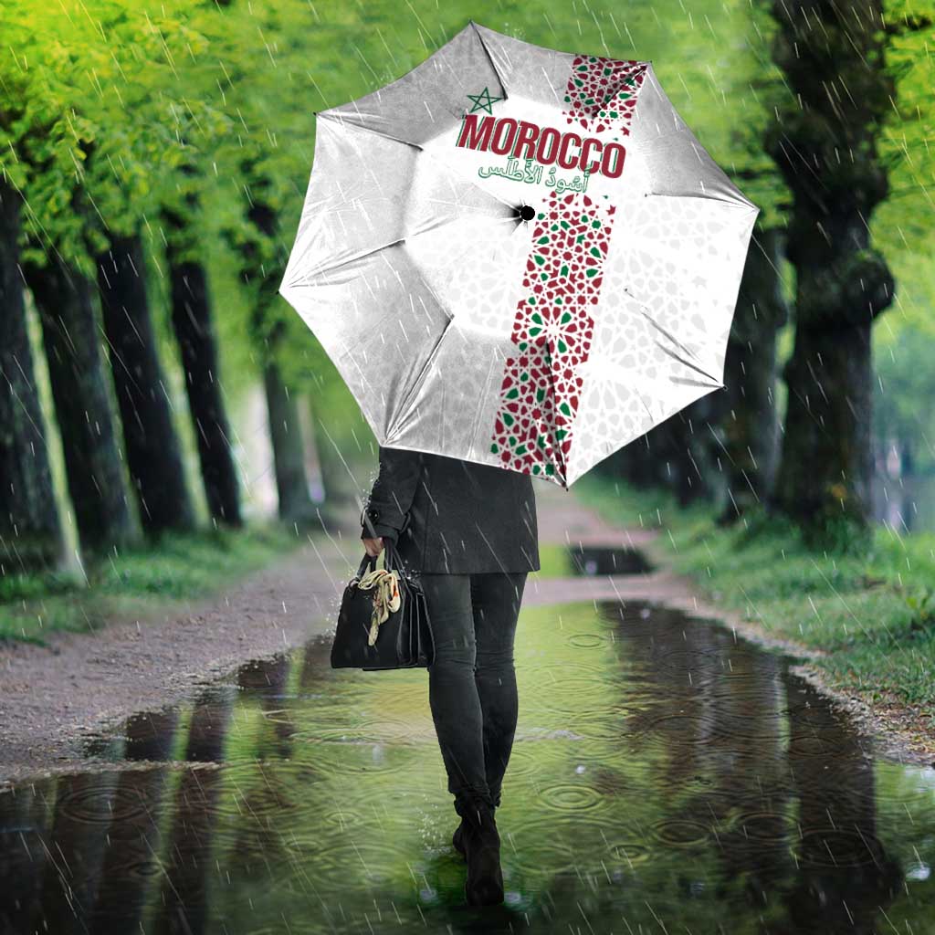 Morocco Atlas Lions Umbrella Arabesque Inspired Pattern