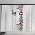 Morocco Atlas Lions Window Curtain Arabesque Inspired Pattern